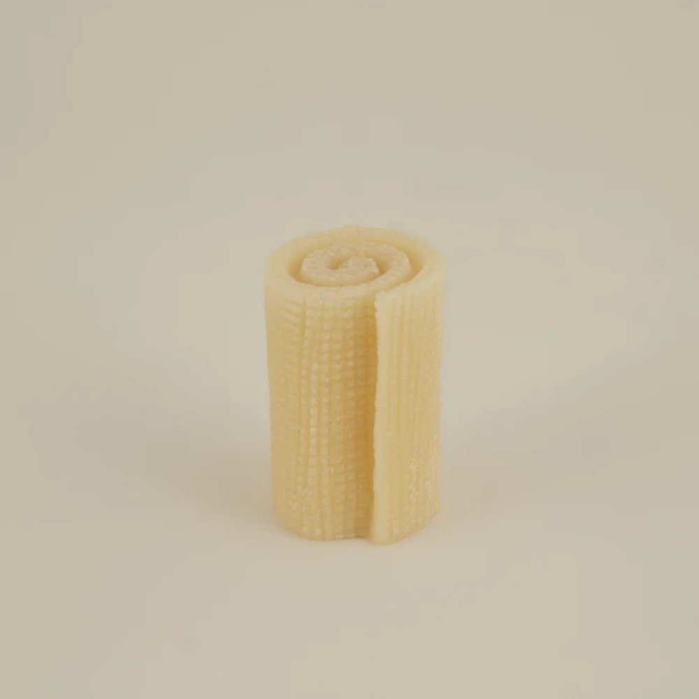 Karaca Home Spin Candle Ecru 12cm, 8680214388587
