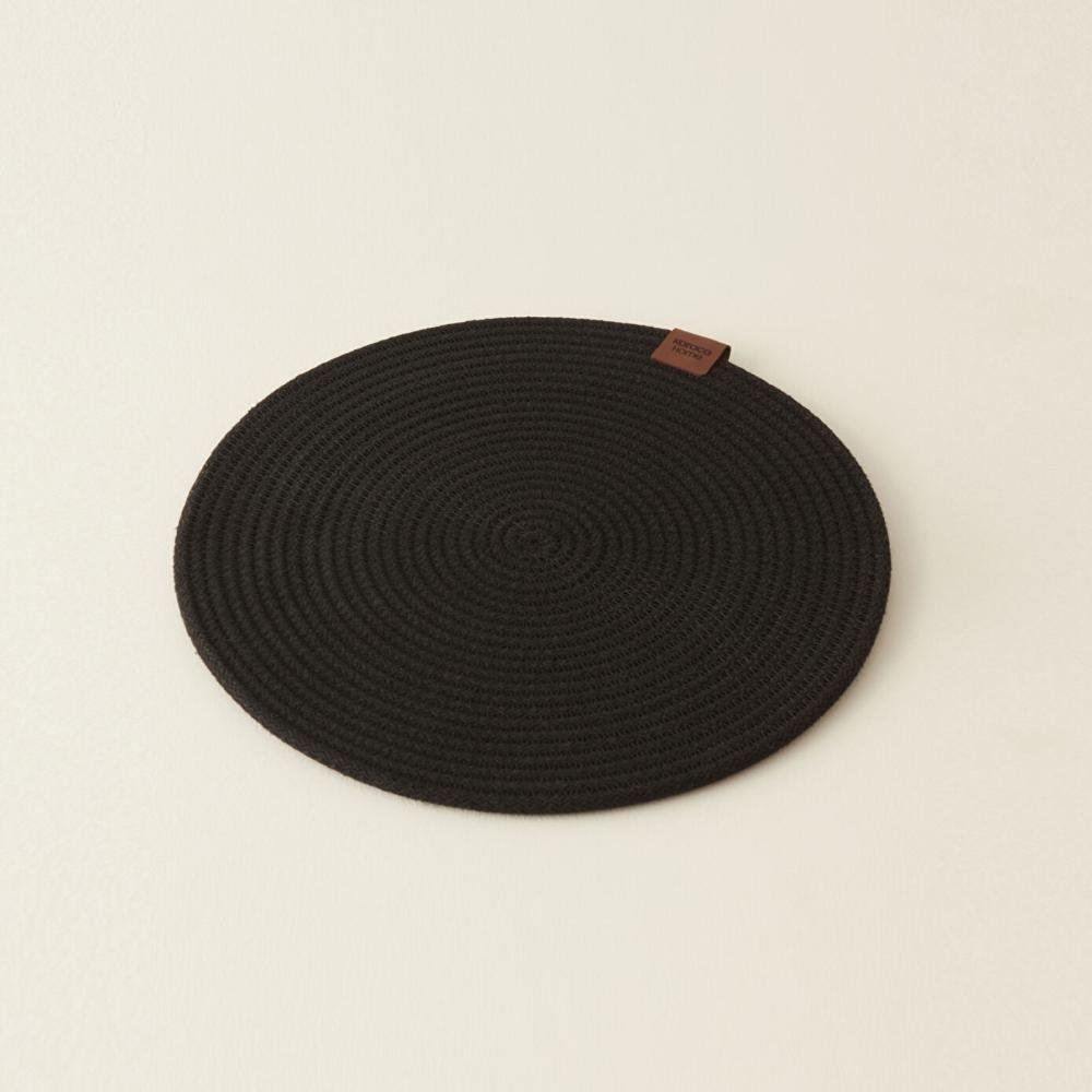 Karaca Home Carla Placemat 32 cm - Black, 8680214389423