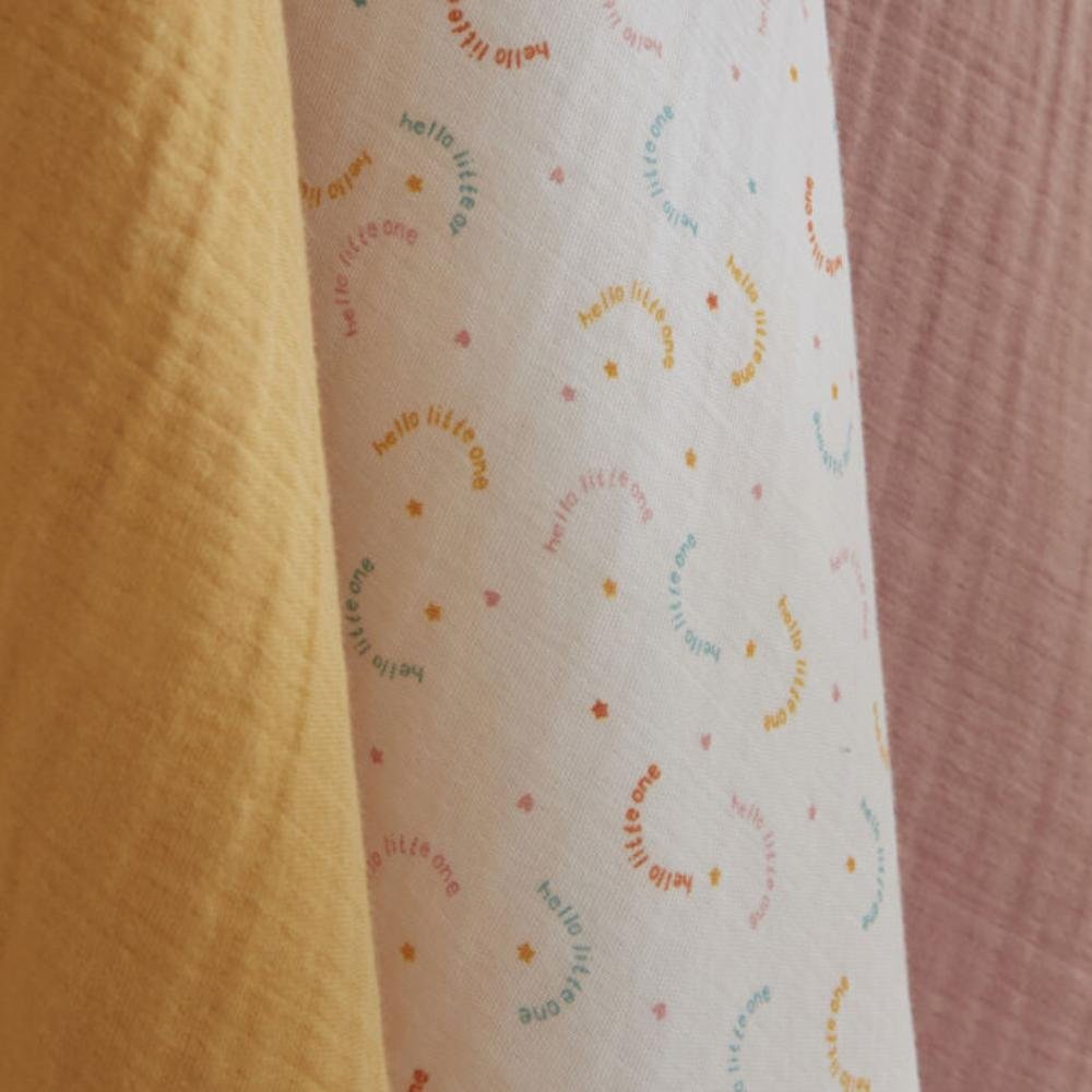 Karaca Home Jungle 100% Cotton Baby Muslin Set 65?65 cm ? Set of 3, 8680214393192