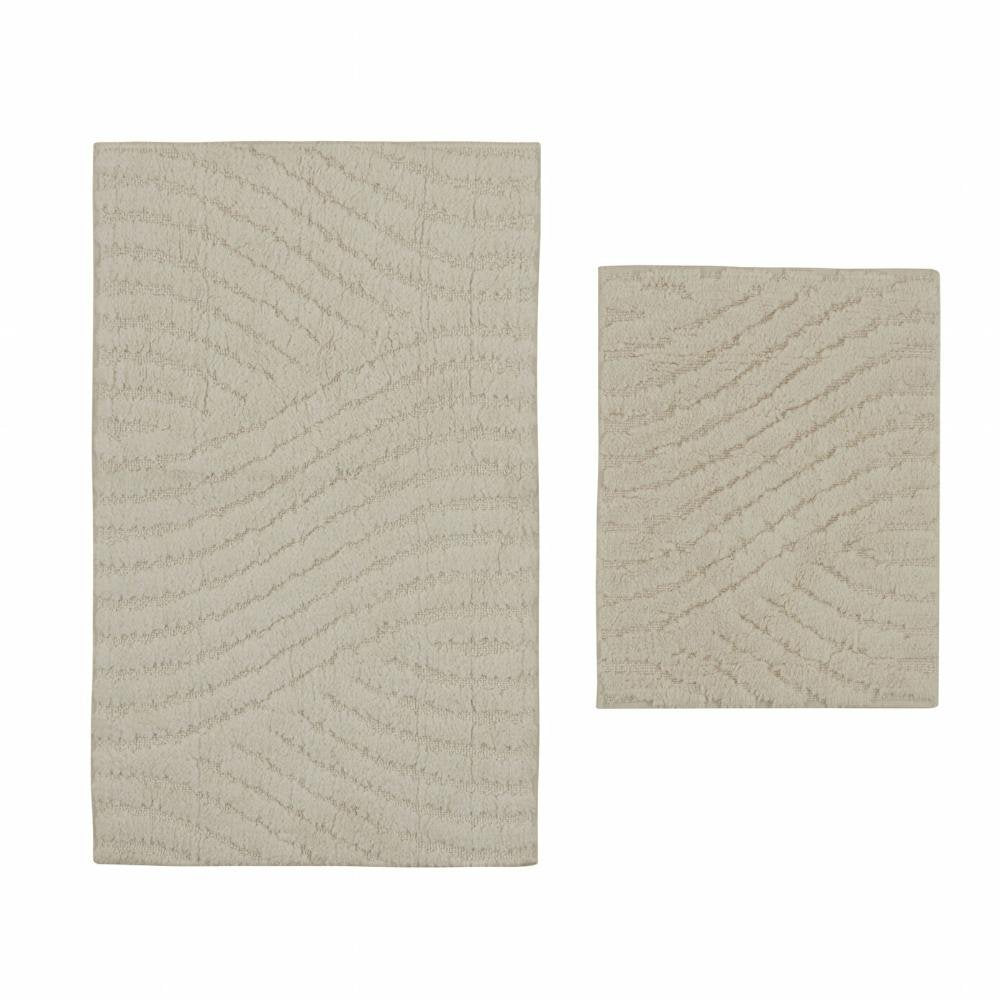 Karaca Home Roma 2-Piece Bathroom Mat Set - Ecru, 8680214393925