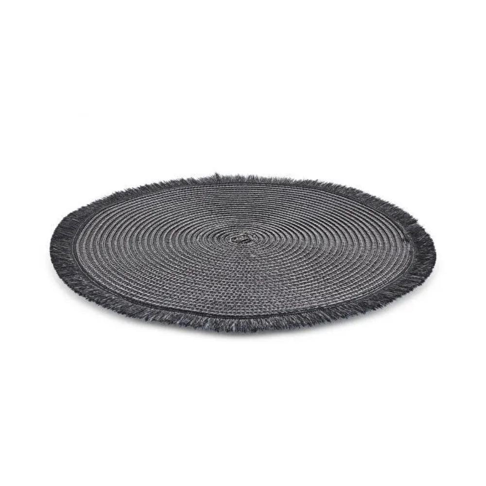 Karaca Kristina 2-Piece Black Placemat Set 38 cm, 8683650341888