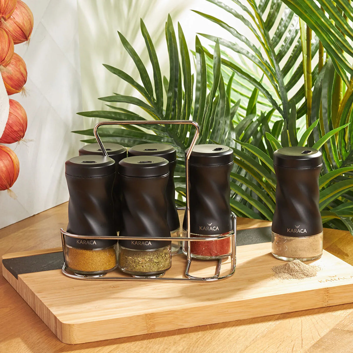 Karaca Tottori 7-Piece Rectangular Spice Set, 153.03.06.4742