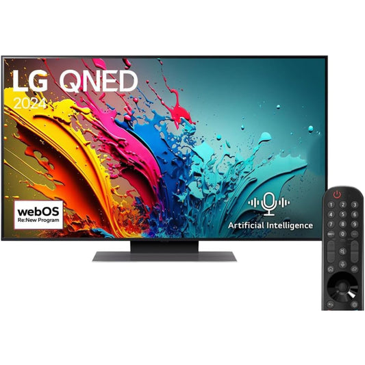 LG 86-Inch 4K QNED WebOS 24 HDR 10 Smart TV, AI Sound Pro, Magic Remote, 86QNED86T6A