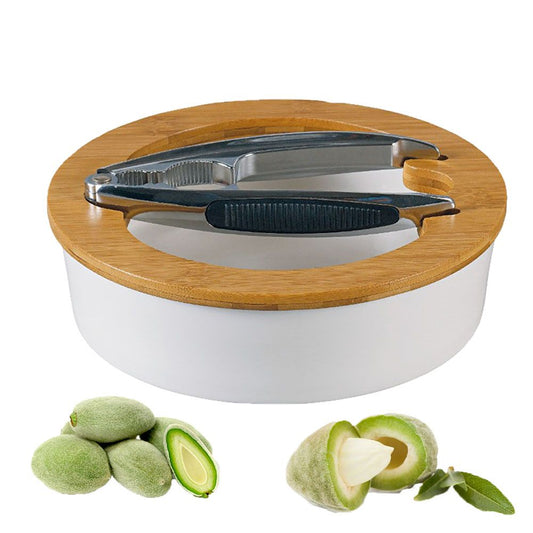 Cool Gift, Nut Bowl with Nutcracker & Bamboo