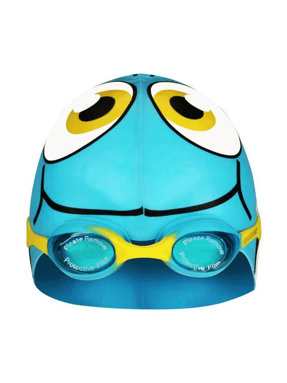 WAIMEA SWIMMING CAP FISH WITH SWIMMING GOGGLES JUNIOR