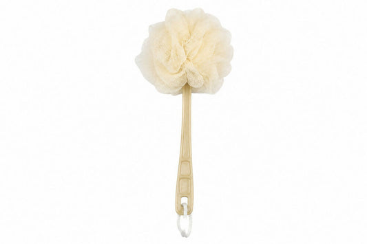 Nascita Long Handle Bath Loofah Beige - 12×40cm