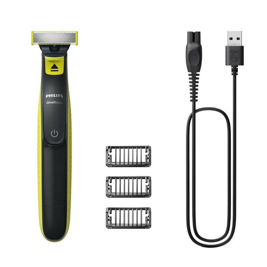 Philips, Oneblade,Trim, Edge, 5 In 1 Adjustable Comb, 8H Charge, Cordless Use 45Min, Protection Cap, USB-A, PHI-QP272410