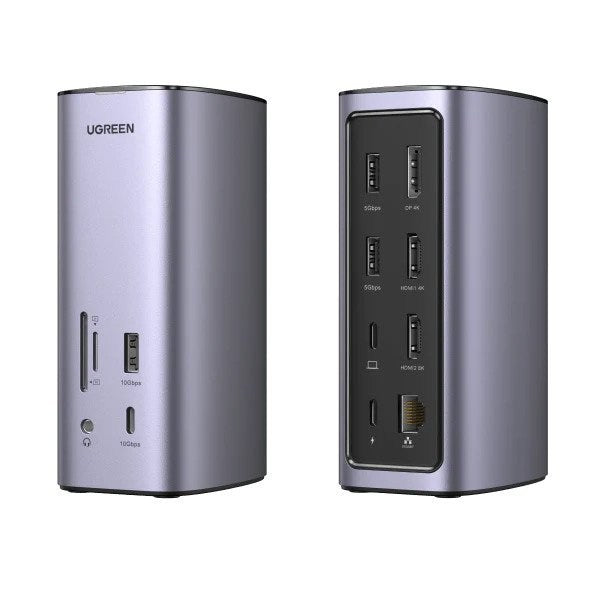 Ugreen, 12-In-1 Triple Display Usb-C Hub Docking Station Adapter Ugreen Cm555 - 90325