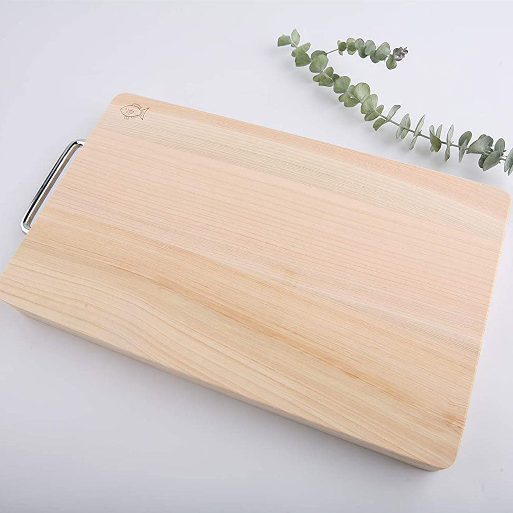 Cool Gift, High Quality Bamboo Cutting Board With Metal Handle Rectangular, Available in Different Sizes
