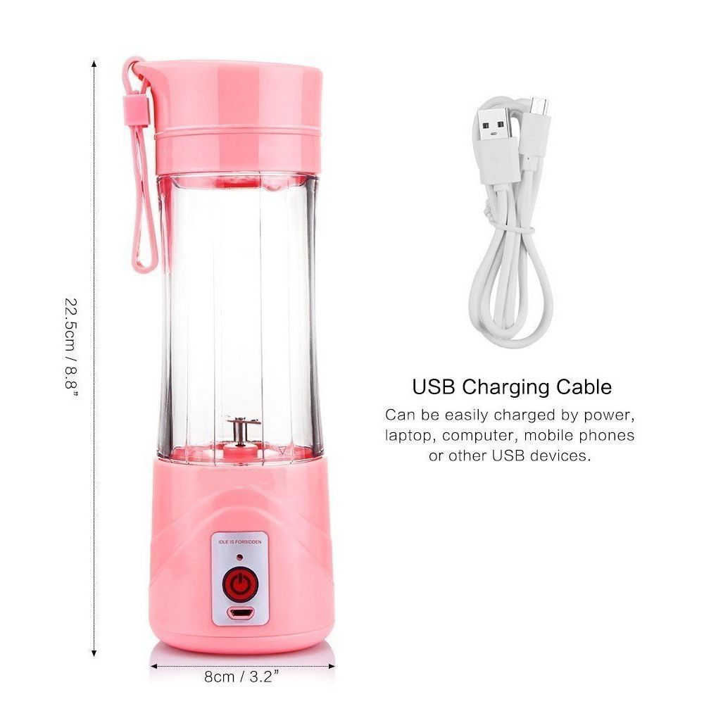 Multi Functional Shaker Bottle Mini Juicer, Available in Different Colors
