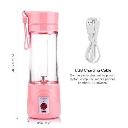 Multi Functional Shaker Bottle Mini Juicer, Available in Different Colors