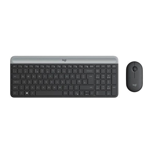 Logitech, Wireless Combo Mk470 Slim Nano Receiver Black En/Ar