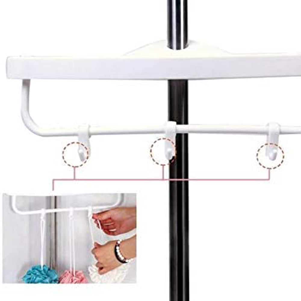 Cool Gift, 4 Tier Telescopic Bathroom Organiser Corner Shower