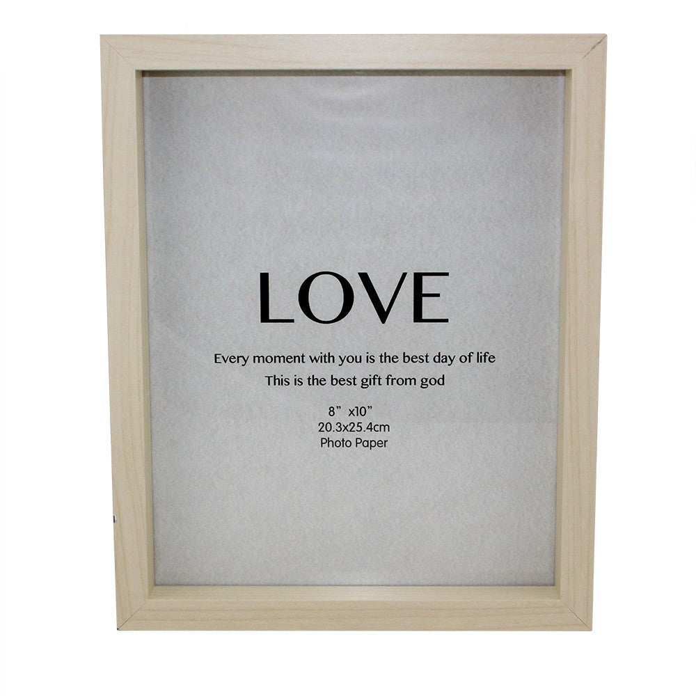 Cool Gift, Wood Picture Frame With Glass Front, Available in Different Sizes