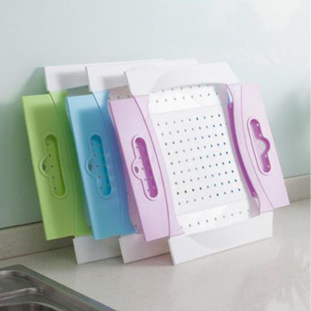 Cool Gift, Folding Kitchen Sink Colander Drainer Strainer Vegetable Fruit Basket, Available in Different Colors