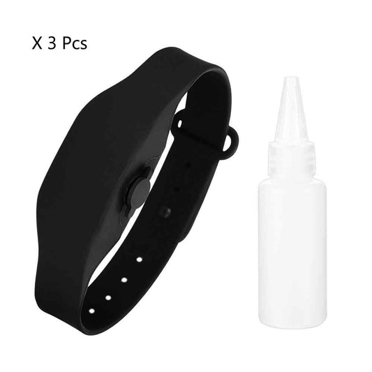 Cool Gift, Wristband Hand Sanitizer 3 Pcs Mixed Colors #01