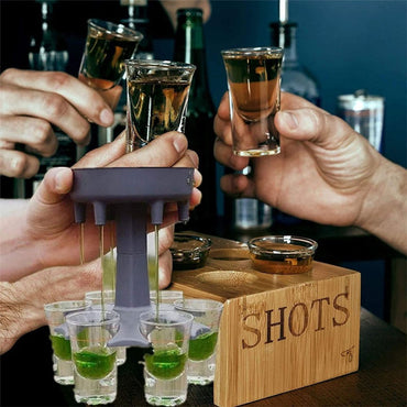 Cool Gift, 6 Shot Glass Dispenser and Holder