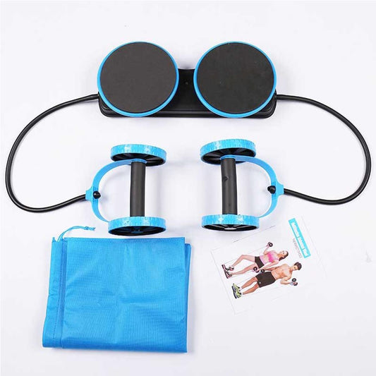 Cool Gift, 5-in-1 Multi-Functional Core Ab Workout Abdominal Wheel - Blue, Available in Different Colors