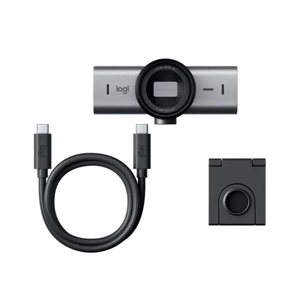 Logitech, Webcam Mx Brio 4K Ultra Hd Pale Grey