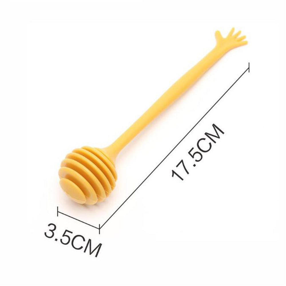 Cool Gift, Set of 4 PCs Honey Spoon, Mixing Colors