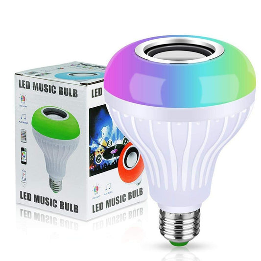 Cool Gift, Led Music Bulb Bluetooth Speaker With Remote