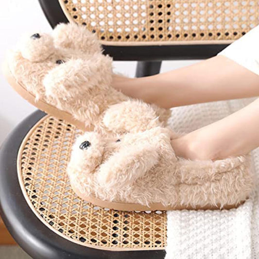 Cool Gift, Christmas Deer Soft Stuffed Plush Slippers, Available in Different Colors