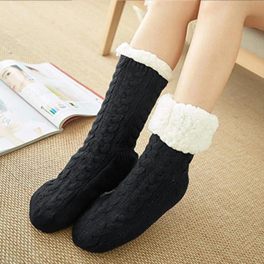 Cool Gift, Women Slipper Socks Winter Warm Fleece, Available in Different Colors