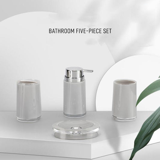 Sanitary, Acrylic Bathroom Accessories Set Of 4, Available in Different Colors