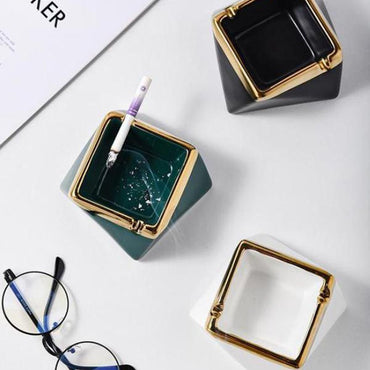 Cool Gift, Luxury Ceramic Ashtray, Available in Different Colors