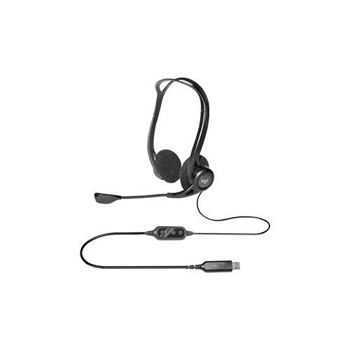 Logitech, Pc960 Corded Stereo Headset Black - Usb