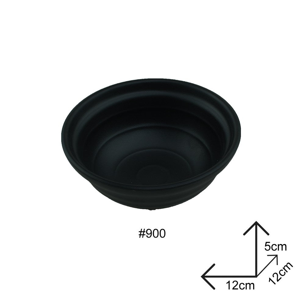 Cool Gift, Bowl Black Melamine Dinnerware