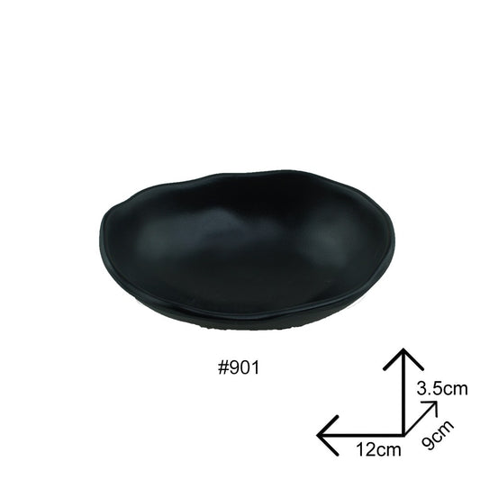 Cool Gift, Bowl Black Melamine Dinnerware