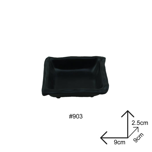 Cool Gift, Sauce Dip Bowl Black Melamine Dinnerware