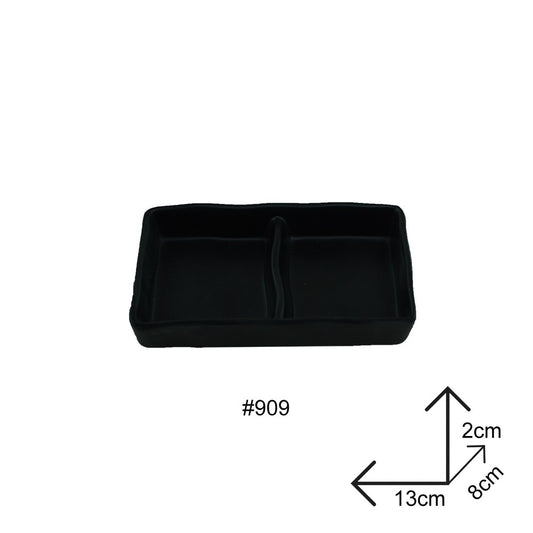 Cool Gift, Sauce Dip Plate Black Melamine Dinnerware