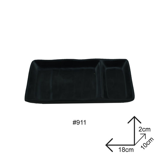 Cool Gift, Sauce Dip Plate Black Melamine Dinnerware