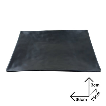 Cool Gift, Plate Black Melamine Dinnerware, Available in Different Sizes