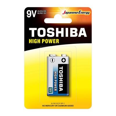 Toshiba, 9V High Power Alkaline Battery 1 Piece 6LF22