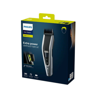 Philips, Hair Clipper Corded - Cordles, 28 Setting, Turbo Mode, 120Min, Charging Time 1H, Waterproof, Cleaning Brush, Battery Indicator, Soft Pouch, PHI-HC563015