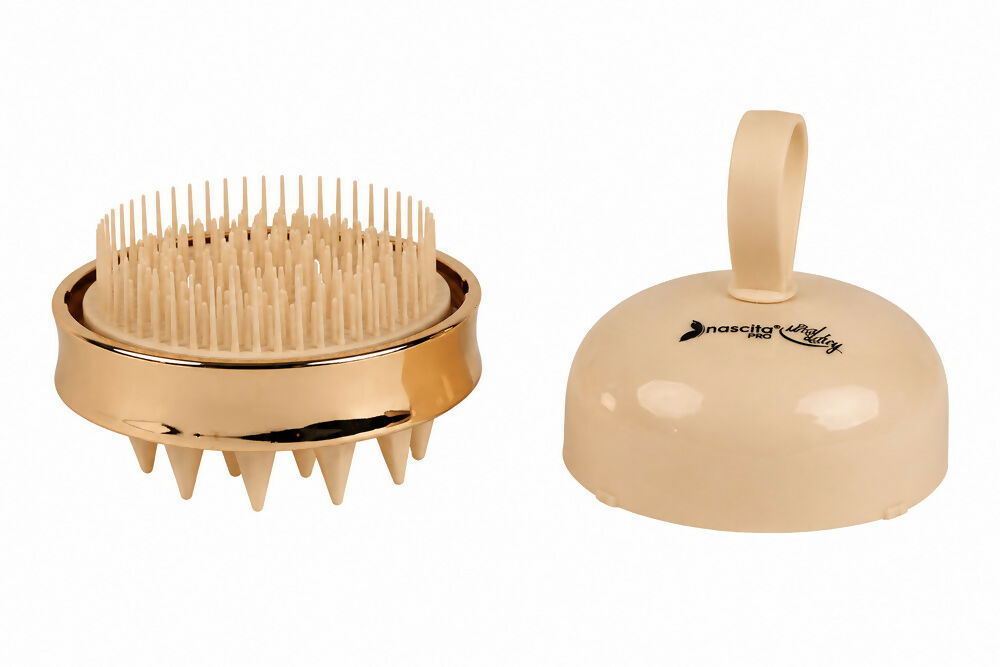 Nascita Dual-Sided Scalp Massager & Shampoo Brush Beige