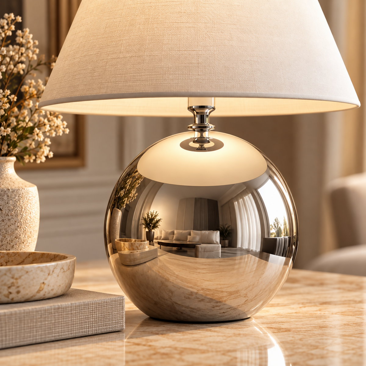 Luna Chrome Table Lamp | TL-069-02