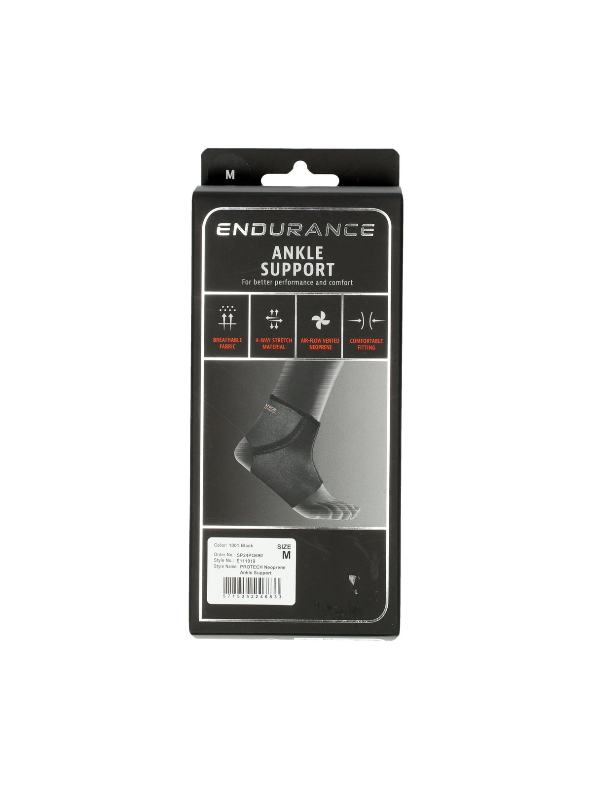 ENDURANCE PROTECH NEOPRENE ANKLE SUPPORT