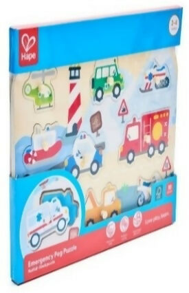 Emergency Vehicles Peg Puzzle