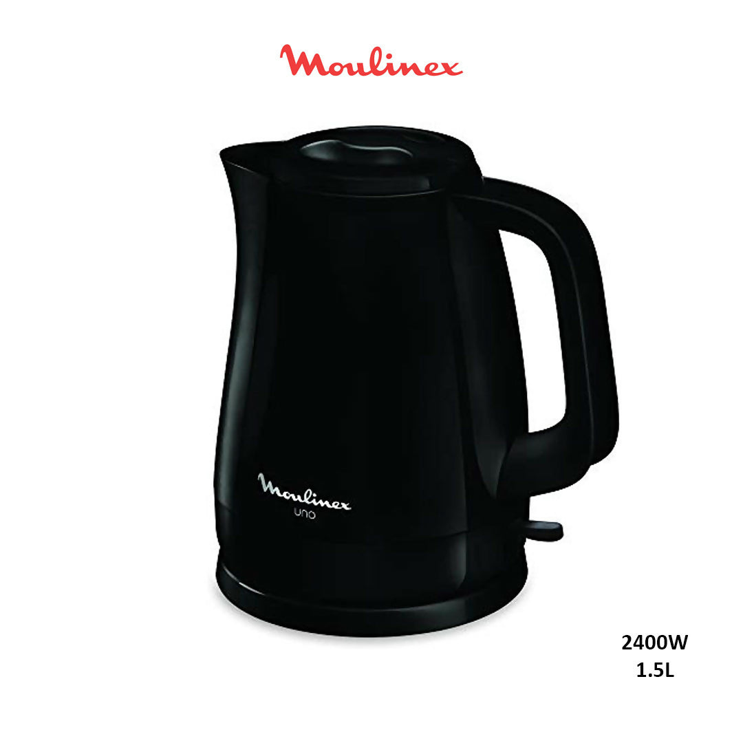 MOULINEX Kettle |Uno 1.5 liter Electric Kettle | 2400 W | Plastic | BY150827