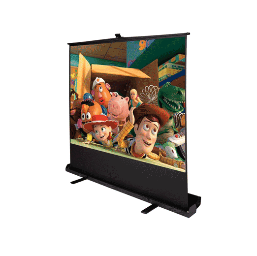 Conqueror, Floor Projection Screen 100', Portable, Retractable, Manual Pull up - HPSC32.