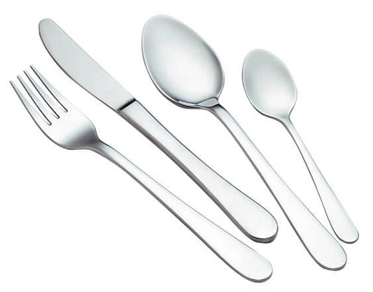 Westinghouse, Flatware Dinner Spoon, Dinner Fork, Dinner Knife, Tea Spoon Set of 24pcs, Service for 6 - WCCL7024