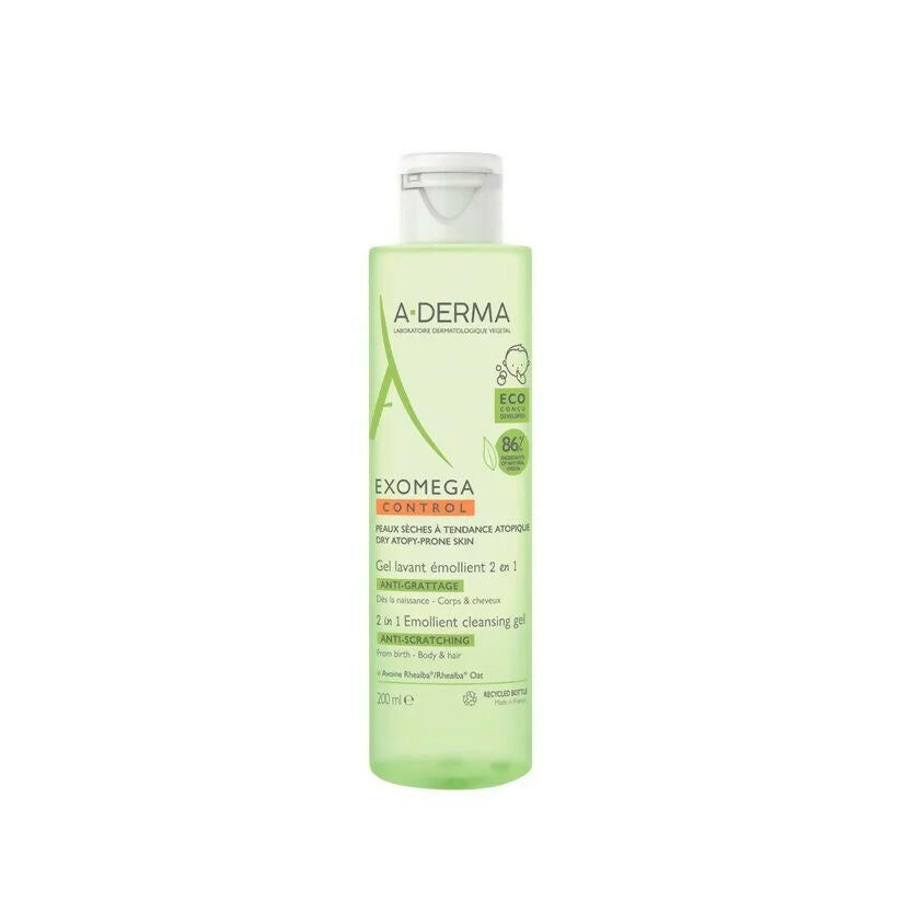 Aderma Exomega Control Gel Lavant Emollient 200Ml