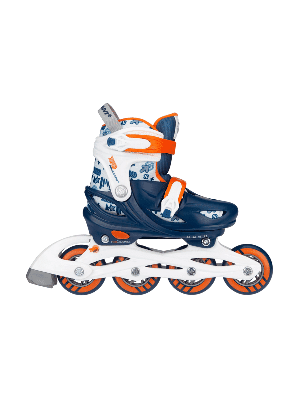 NIJDAM INLINE SKATES ADJUSTABLE - TRAFFIC RACER