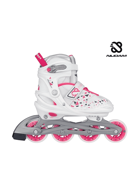 NIJDAM INLINE SKATES ADJUSTABLE - WHITE WEDGE