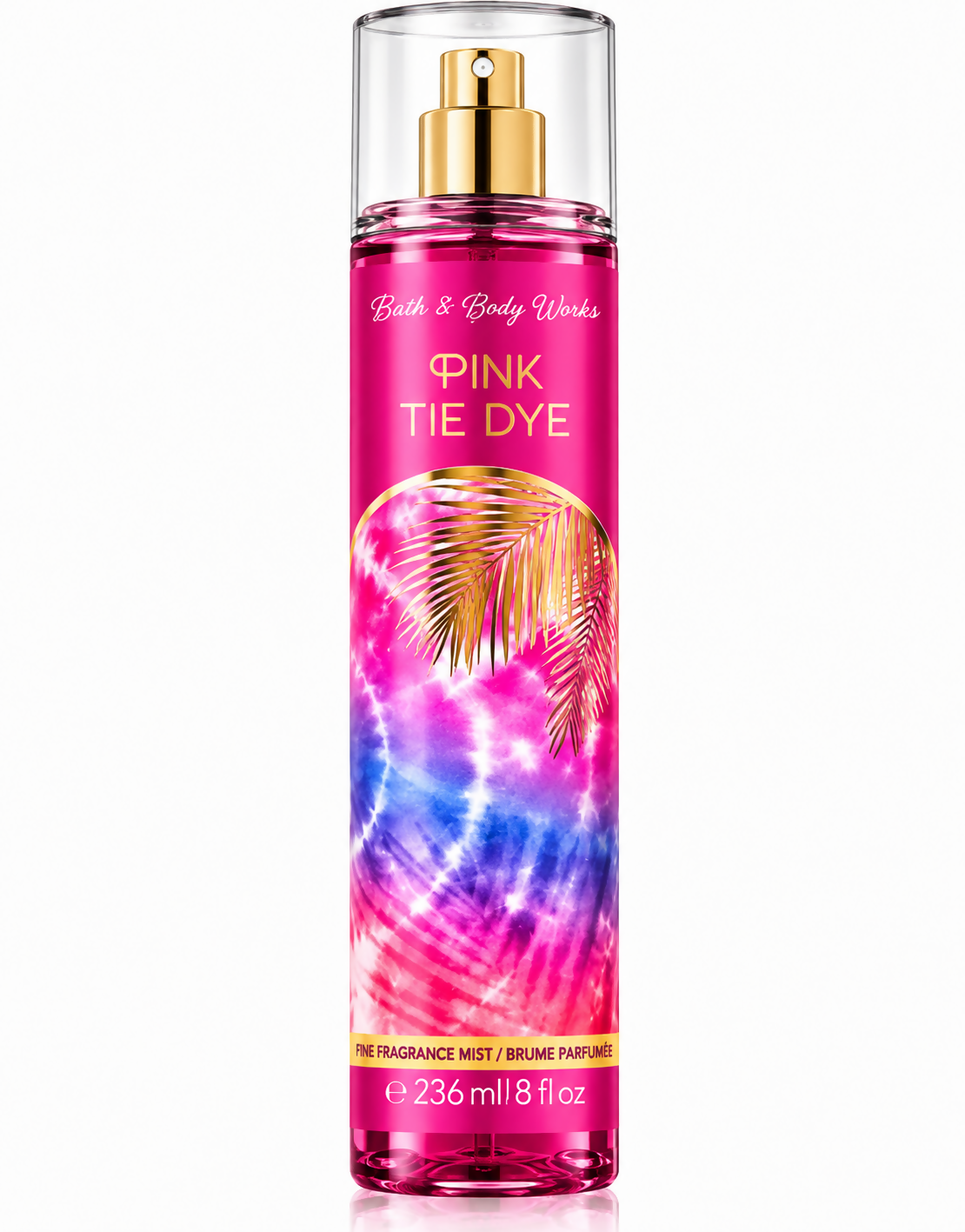 BATH AND BODY WORKS PINK TIE DYE BODY MIST 236ML