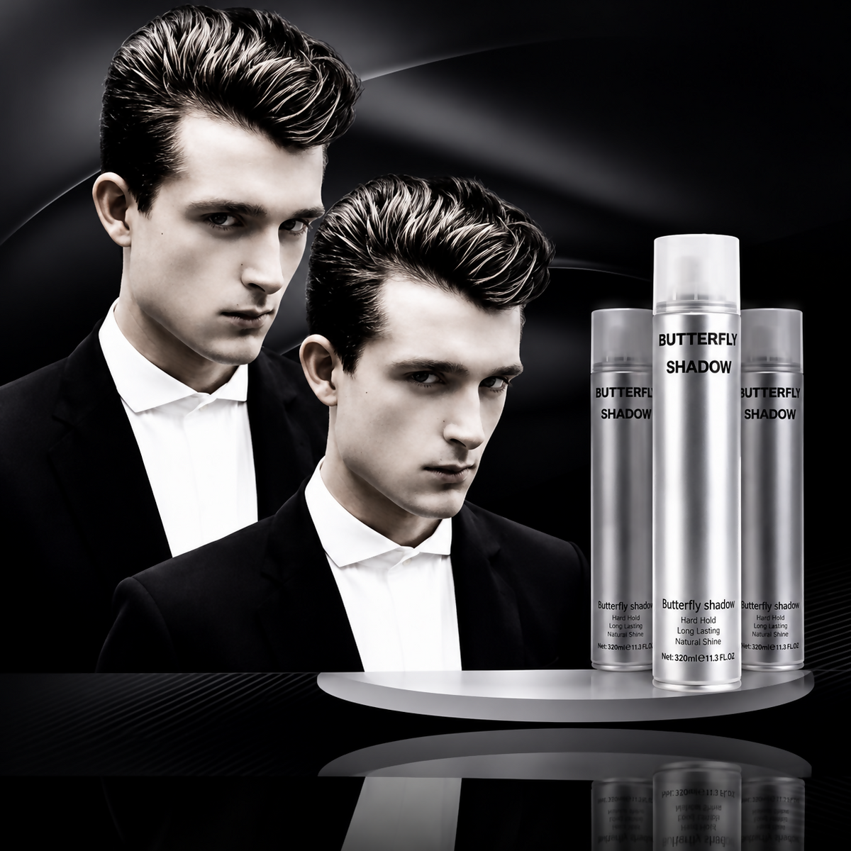 Butterfly Shadow Hard Hold Hairspray